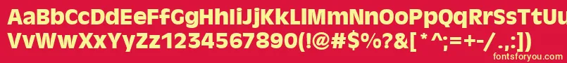 AntigonibdBold Font – Yellow Fonts on Red Background