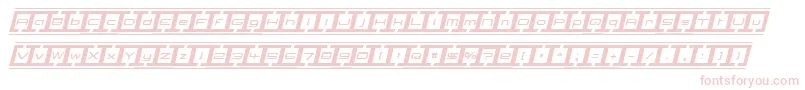 BorderbaseItalic Font – Pink Fonts on White Background