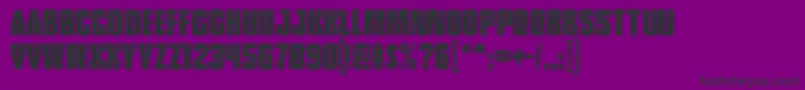 TankliteRegular Font – Black Fonts on Purple Background