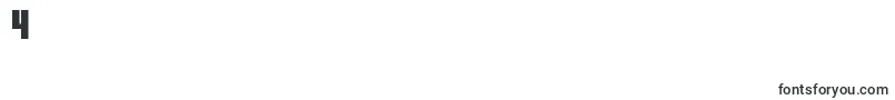 TankliteRegular Font – Fonts for Digit 4
