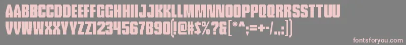 TankliteRegular Font – Pink Fonts on Gray Background