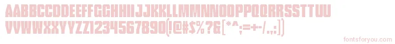TankliteRegular Font – Pink Fonts on White Background