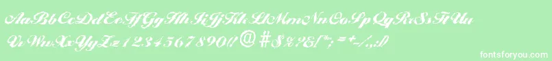 BallantinesrandomBlackRegular Font – White Fonts on Green Background