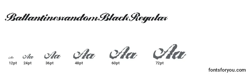 BallantinesrandomBlackRegular Font Sizes