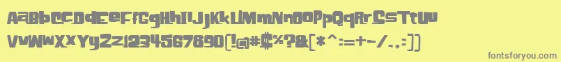 Elhombre Font – Gray Fonts on Yellow Background