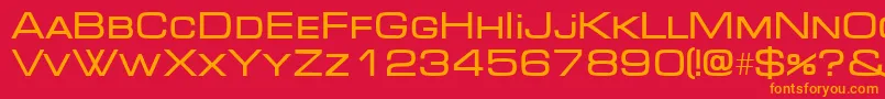 Micradi Font – Orange Fonts on Red Background