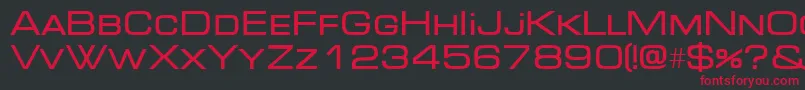 Micradi Font – Red Fonts on Black Background