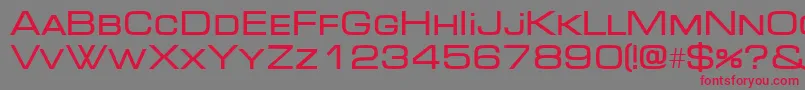 Micradi Font – Red Fonts on Gray Background