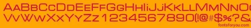 Micradi Font – Red Fonts on Orange Background