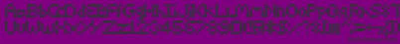 13Inka Font – Black Fonts on Purple Background