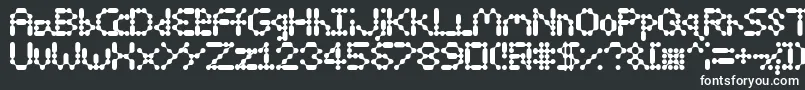 13Inka Font – White Fonts on Black Background