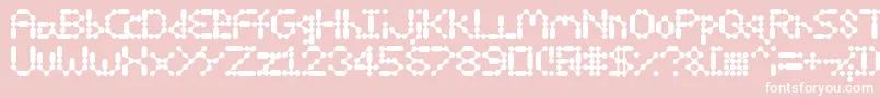 13Inka Font – White Fonts on Pink Background