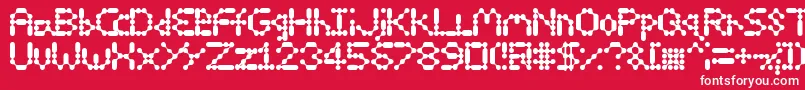 13Inka Font – White Fonts on Red Background