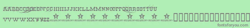 CheapStealer Font – Gray Fonts on Green Background