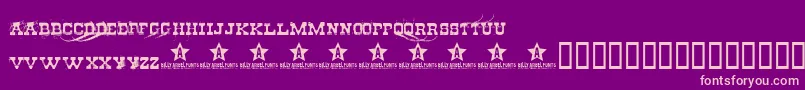 CheapStealer Font – Pink Fonts on Purple Background