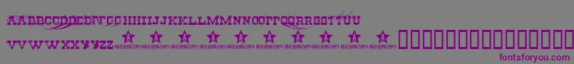 CheapStealer Font – Purple Fonts on Gray Background