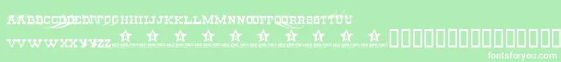 CheapStealer Font – White Fonts on Green Background