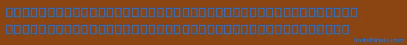 SteinbergNotation-fontti – siniset fontit ruskealla taustalla
