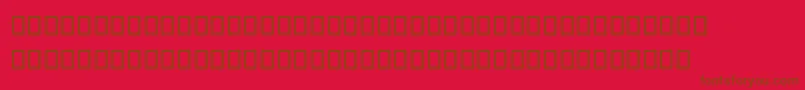 フォントSteinbergNotation – 赤い背景に茶色の文字