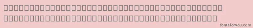 SteinbergNotation-fontti – harmaat kirjasimet vaaleanpunaisella taustalla