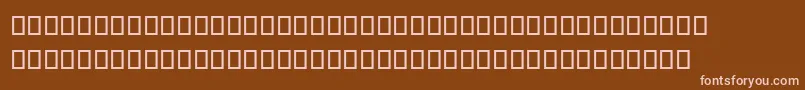 SteinbergNotation-fontti – vaaleanpunaiset fontit ruskealla taustalla