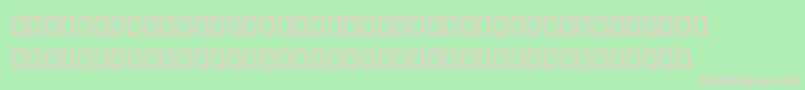 フォントSteinbergNotation – 緑の背景にピンクのフォント
