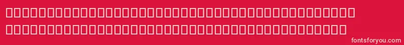 フォントSteinbergNotation – 赤い背景にピンクのフォント