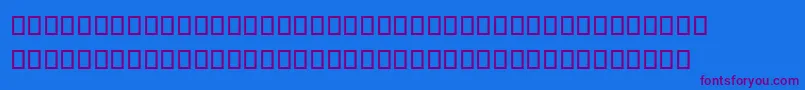 SteinbergNotation Font – Purple Fonts on Blue Background