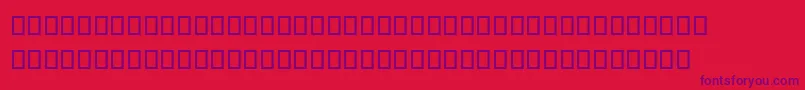 フォントSteinbergNotation – 赤い背景に紫のフォント