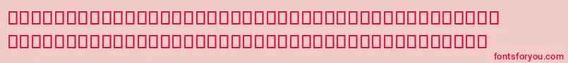 フォントSteinbergNotation – ピンクの背景に赤い文字