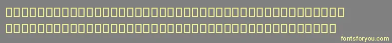 SteinbergNotation-fontti – keltaiset fontit harmaalla taustalla