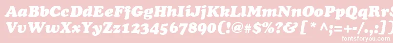 AgCooperItalic Font – White Fonts on Pink Background