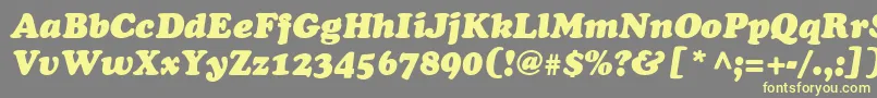 AgCooperItalic Font – Yellow Fonts on Gray Background