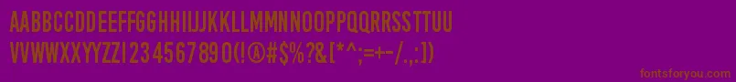 AprilFoolsDay Font – Brown Fonts on Purple Background