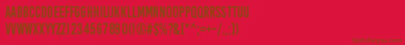 AprilFoolsDay Font – Brown Fonts on Red Background