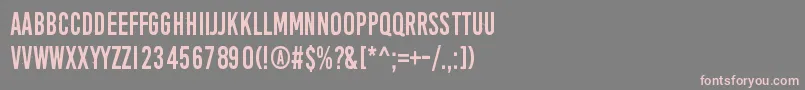 フォントAprilFoolsDay – 灰色の背景にピンクのフォント