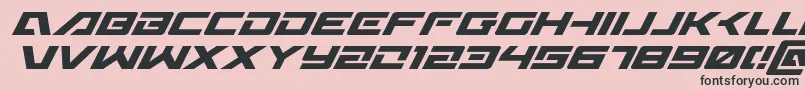 Police Wildcard31superital – polices noires sur fond rose