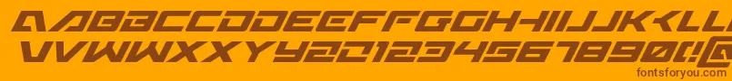 Подробнее о шрифте Wildcard31superital Шрифт Wildcard31superital – коричневые шрифты на оранжевом фоне