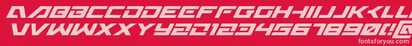 fuente Wildcard31superital – Fuentes Rosadas Sobre Fondo Rojo