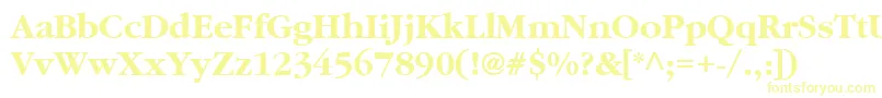 GaramondBoldBold-Schriftart – Gelbe Schriften