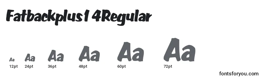 Fatbackplus14Regular Font Sizes