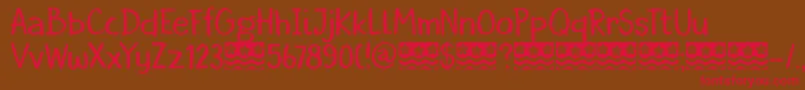 DkBorrowdale Font – Red Fonts on Brown Background