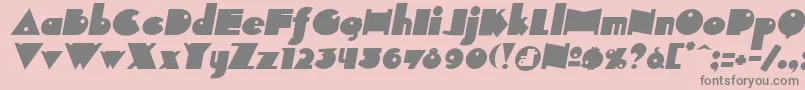 Indepit Font – Gray Fonts on Pink Background