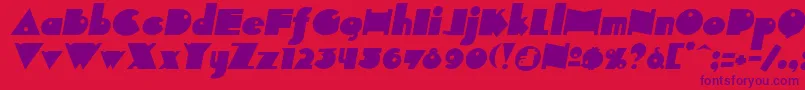 Indepit Font – Purple Fonts on Red Background