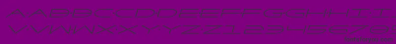 フォントFactorital – 紫の背景に黒い文字