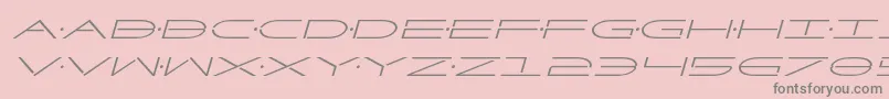 フォントFactorital – ピンクの背景に灰色の文字