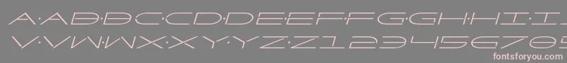 フォントFactorital – 灰色の背景にピンクのフォント