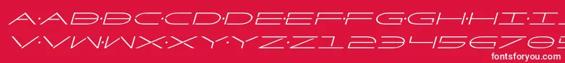 フォントFactorital – 赤い背景に白い文字