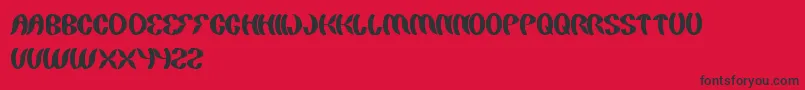 PaintingTheLight Font – Black Fonts on Red Background