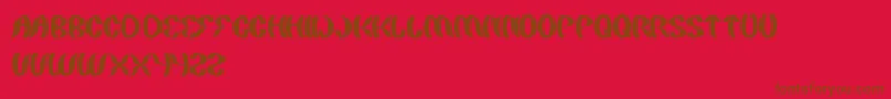 PaintingTheLight Font – Brown Fonts on Red Background